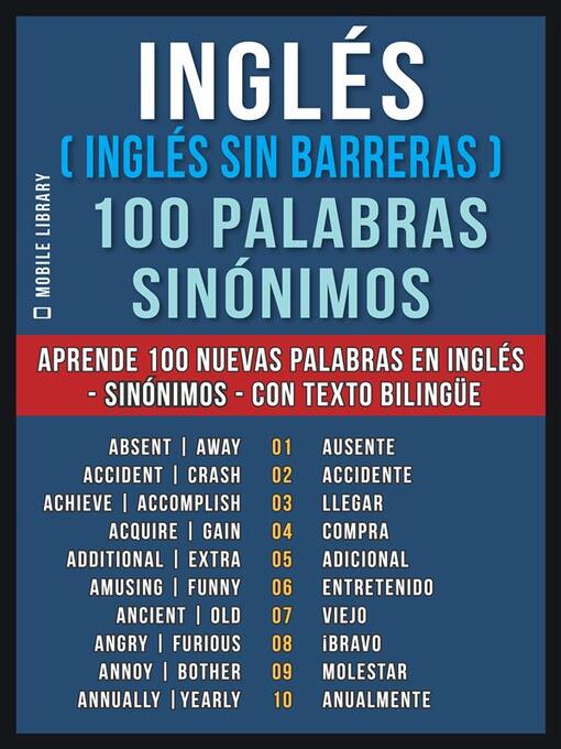 Cover image for Inglés ( Inglés sin Barreras ) 100 Palabras--Sinónimos